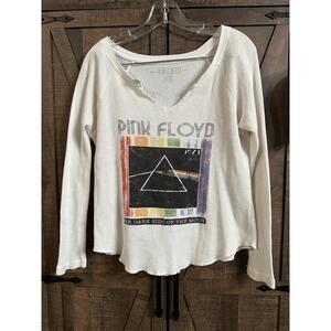 Knit Riot Pink Floyd Dark Side Of The Moon Long Sleeve Thermal Womens Small